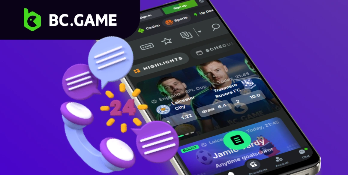 پشتیبانی مشتریان BC.Game