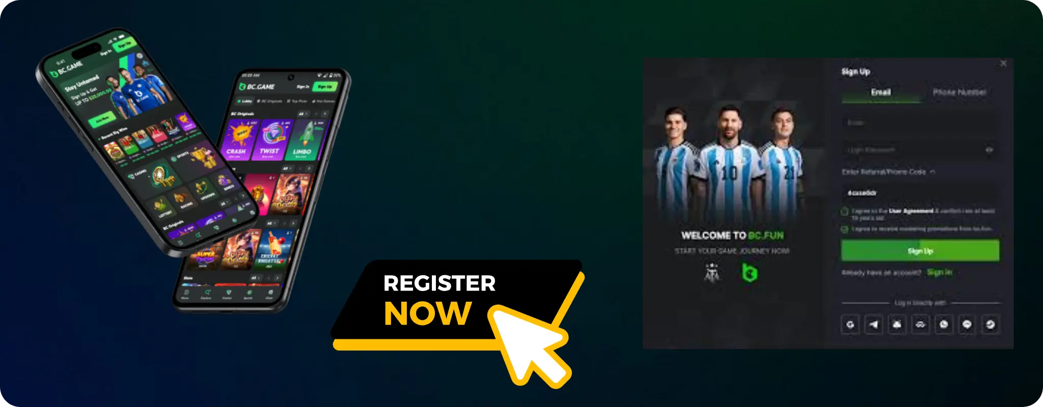 ثبت نام BC Game: شرط بندی آنلاین و کازینو لایو